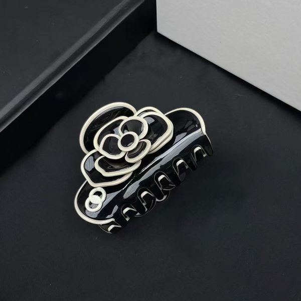 

White Black Large Hair Claws Elegant Designer Hairpins Barrette Crab Hair Clips Headwear for Women Girls Hair Accessories, #20