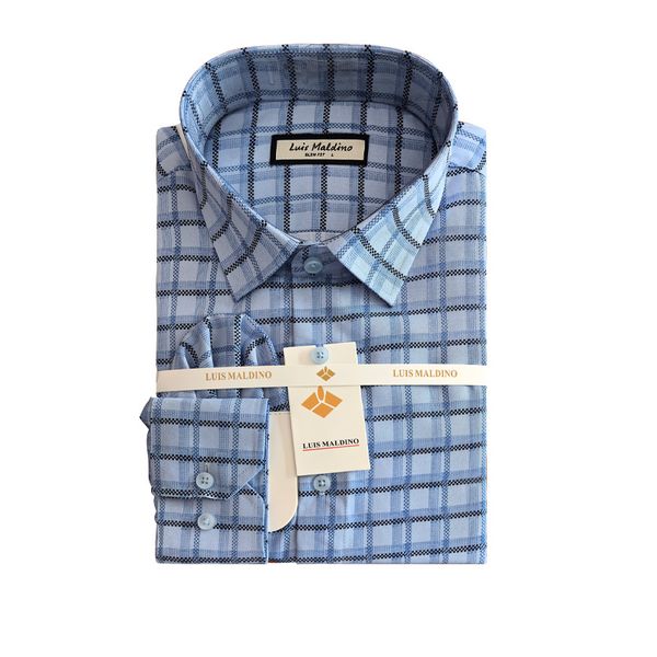 

Classic Oxford Spinning! 100% pure cotton shirt for men, long sleeved, wrinkle resistant, wear-resistant, suitable for both business and casual wear, Light sky blue