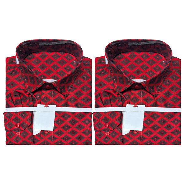 

durable 100 cotton dualcolored dress shirt ideal for various styling needs, Burgundy