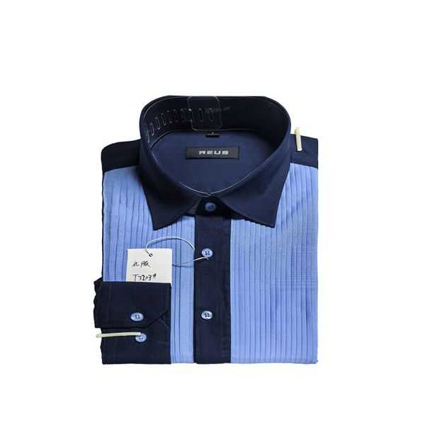 

100% pure cotton Oxford spun shirt | Heavy duty thickened fabric for warmth in autumn and winter, with a crisp and stylish interior that won't collapse shoulders, Blue