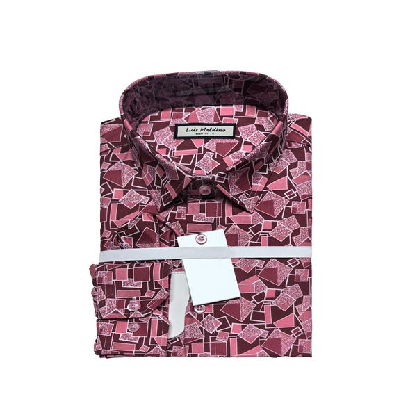

100 pure cotton oxford spun thin velvet shirt with velvet design inside warm and doubled in autumn and winter, Burgundy