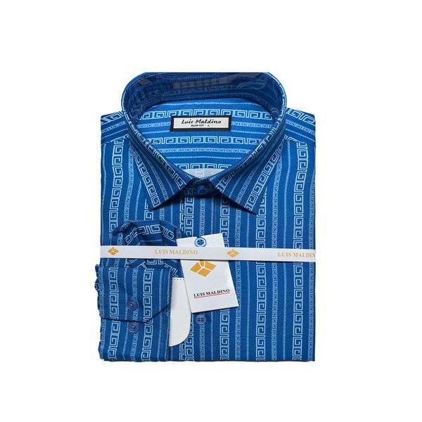 

Loose fit 100% pure cotton Oxford spun shirt, lazy and casual, covering flesh and slimming, super practical, Deep blue