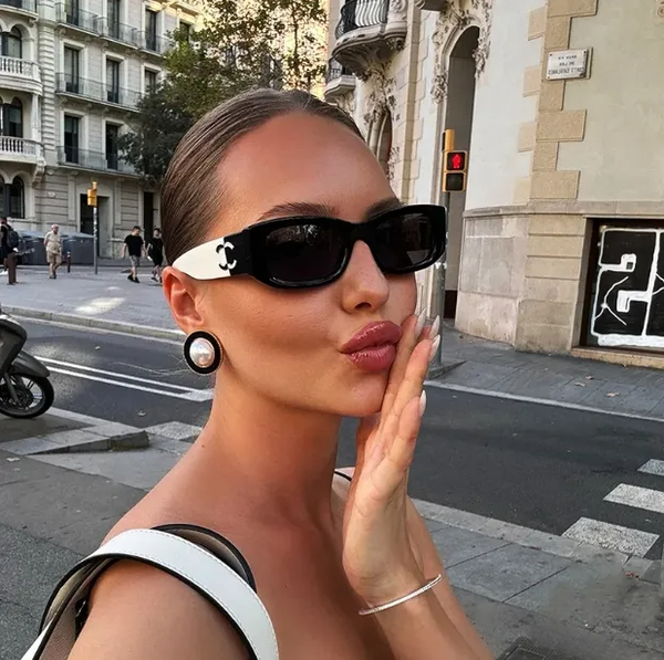 

Designer Spicy girl style cat-eye sunglasses for women Sexy trend men gift Beach shading UV protection polarized glasses with box AAA