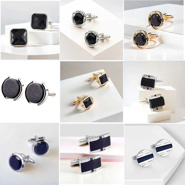 2024 New High-end Cufflinks Starry Sky Cufflinks Crystal Cufflinks Groom Jewelry Gifts XJ250614
