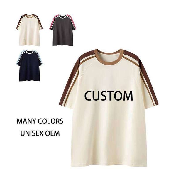 

High-Quality Motorcycle Graphic Crew Neck Cotton Washed Bicycle Street Style Embroidered Plus Size T-Shirt for Men, Yellow