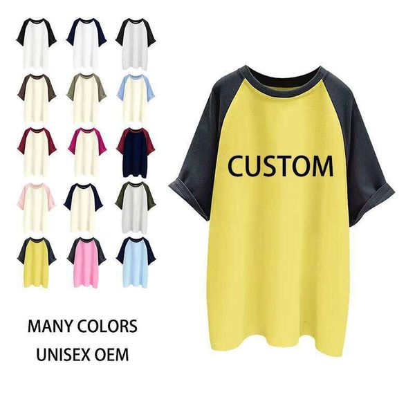 

2024 Tie-Dye Washed Embroidered T-Shirt Urban Graphic Design Crew Neck 100% Cotton Street Fashion, Blue and beige