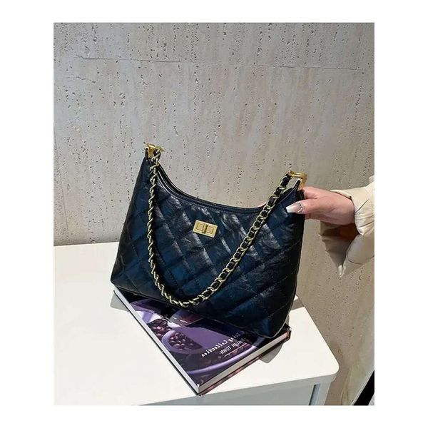 

Designer Bag Shoulder Bag Free Luxury Shipping New Fashion Commuter Premium Texture Luxury Bag Dia Grid Chain Underarm For Women, Color 1