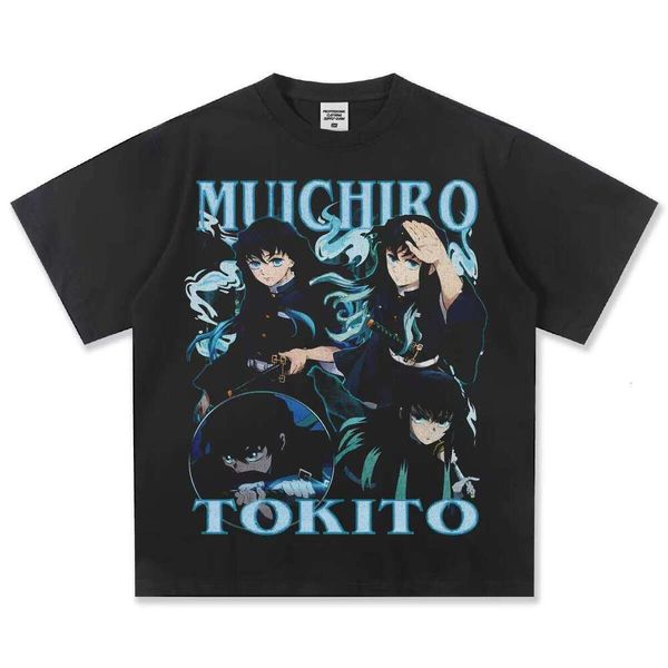 

Clothing Manufacturer Summer New 230g Letter Print 100% Cotton Loose Short Sleeve T-Shirt, Washed black