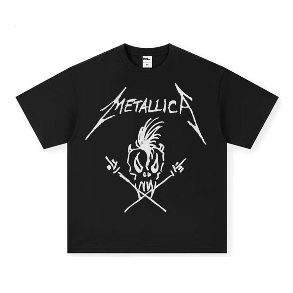 

Vintage American Style Men's T-Shirt Heavy 100% Cotton Cross-Cultural Sports Shirt Small Collar Short Sleeve, Washed black short sleeve small