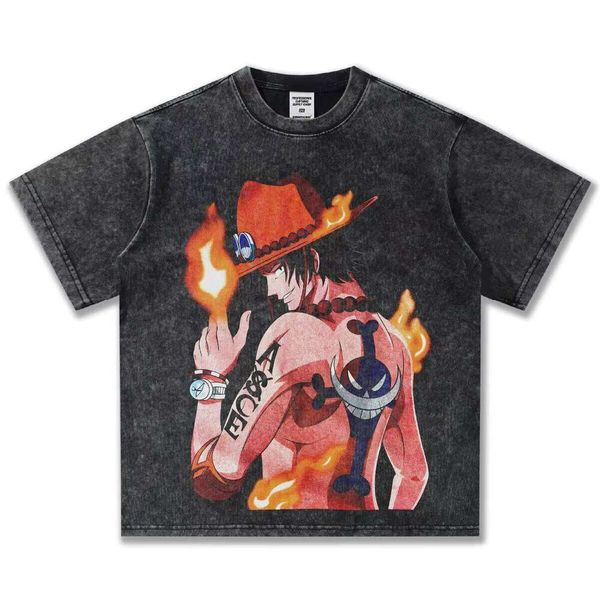 

Clothing Manufacturer Letter Print 100% Cotton 300g Washed Short Sleeve Men' Heavyweight T-Shirt, Washed black