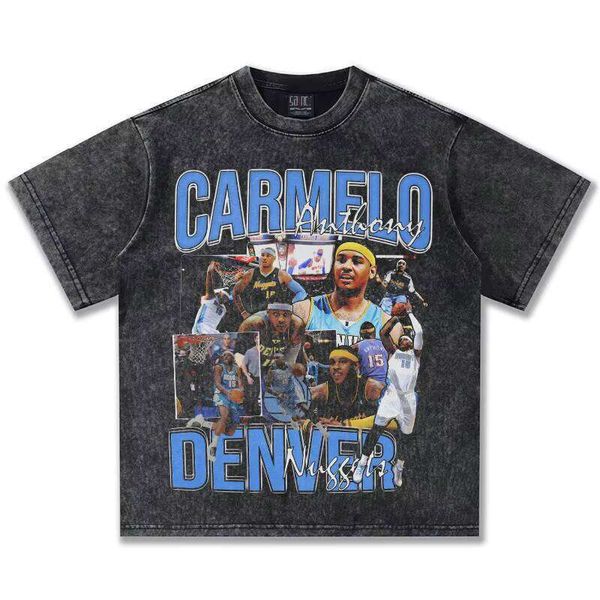 

2025 Spring/Summer New Anthony American Style Direct Injection Heavy Cotton Printed Men' T-Shirt, Apricot