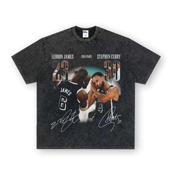 

Curry James Unisex Washed Thick Cotton Short Sleeve American Style Collar Small Knitted Weaving Method T-Shirt, Washed black short sleeve small