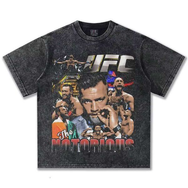

100% Cotton T-Shirt from USA, O-Neck, Light Washed, Oversized, Direct Print Boxing, Apricot
