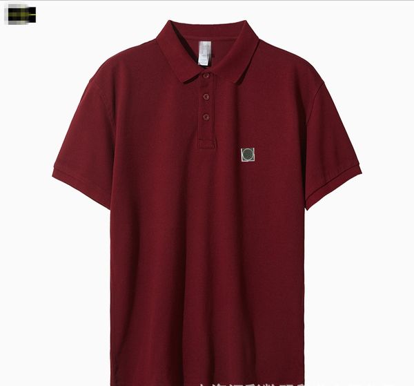 Designer's new short sleeved stones men's clothing for summer 2025, casual fashion lapel T-shirt, islands men's short sleeved business casual T-shirt, men's polo shirt -06-17