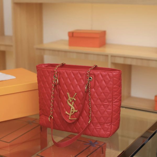 

Lingge Chain Large Capacity Bag Women's New Fashion Simple Temperament Shoulder Bag Underarm Cross-body Tote Bag 2025s Hot, Pink#