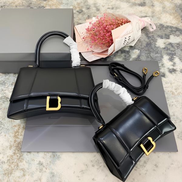 

Women Bag Designer Purse Gold Magnetic Clasp Closure Women's Hourglass High Quality Leather Handbag Black Large Capacity Shoulder Bag, #8 light blue crocodile leather