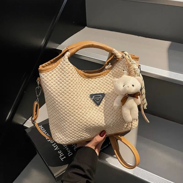 

Free Shipping Designer Shoulder Bags Spring New Fashionable Knitting Black Vintage Casual Flap Pocket for Woman, Colour3