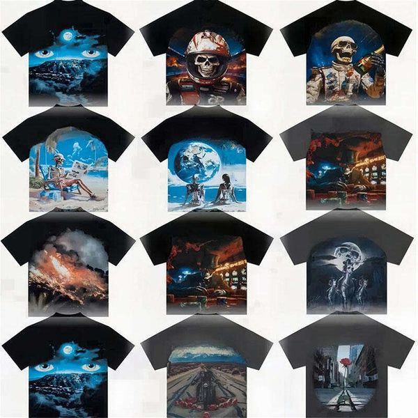 

graphic tee t shirt tops designer mens clothes tshirt tshirts shirts for men cotton t-shirt crew neck short sleeve letter printed breathable red shirt godspeed shirt, Style 2