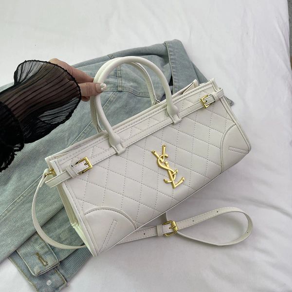 

New Bag Under The Armpit Bag Popular Letter Embroidery Line Commuter Bag Hand Shoulder Diagonal Cross Trend Female Bag, Brown #