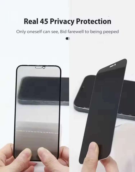 

Privacy Mobile Phone Tempered Glass for iPhone XS 11 12 13 14 Plus 15 16 Pro MAX Full Cover Anti-Spy Screen Protector Film