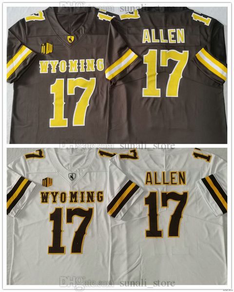 17 Josh Allen Jerseys Mens Wyoming College Football Stitched