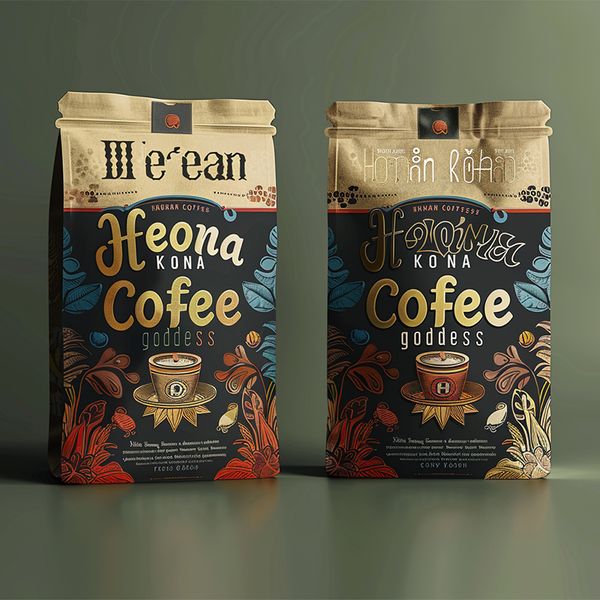 Coffee Packaging Sachet Packaging Compostable Coffee EVOH-PE Plastic Water-based Ink Printed Coffee Bags