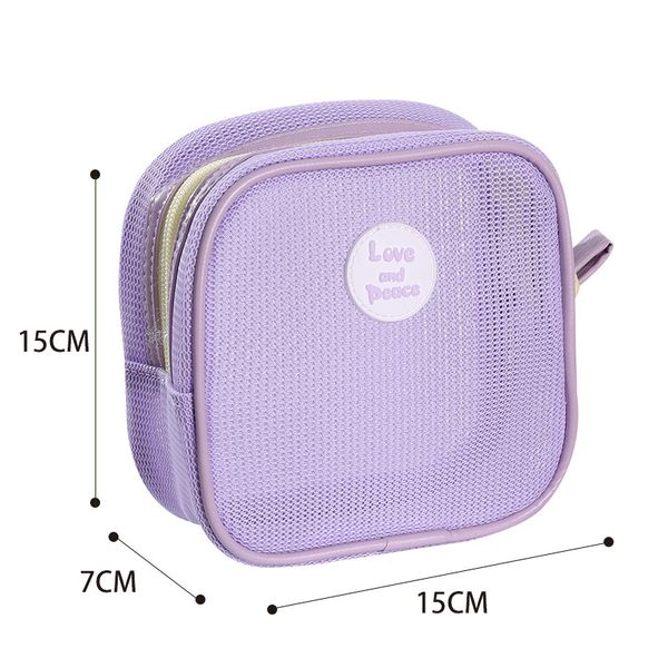 AN28-color simple corduroy cosmetic bag travel portable carry-on clutch bag with zipper toiletries storage bag