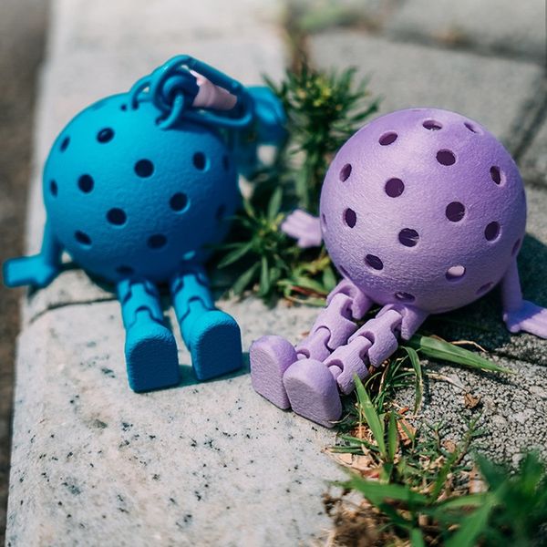 

3D-Printed Team Pickleball Charms - Custom Color Paddle Keychains, Pickleball Memorabilia,Event commemorative gifts, dolls, figurines,(A set of 5)