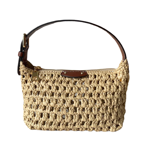 

Chic Designer Purse Combining Stylish Exterior & Convenient In-Baggage Organizer, Brown