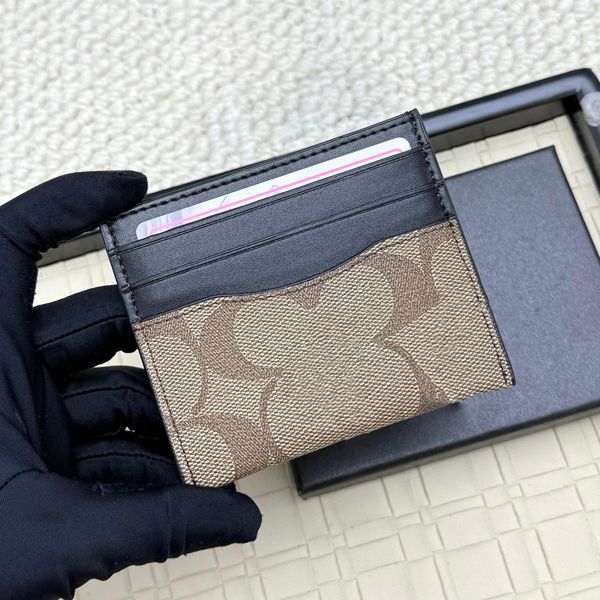 

Card Holder Cardholder Coin Purse Luxury Mini Wallets High Quality Genuine Leather Cowhide Card Case Designers Wallet Wallet Men Purses Designer Woman Handbag, Multi 4