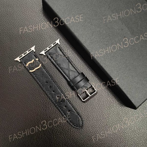 Luxury PU Leather Band Straps For Apple Watch band Straps 49 45 44 42 46mm 41mm Designer Bracelet Wrist bands iWatch Series s10 9 8 7 6 5 4 3 2 1 se8 Band Designer