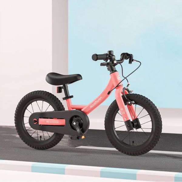 Sturdy Durable 16-Inch 2-in-1 Muchuan Riding Bicycle with Transparent Chain Case - Converts from Balance Bike to Pedal Bike for Ages 2-5