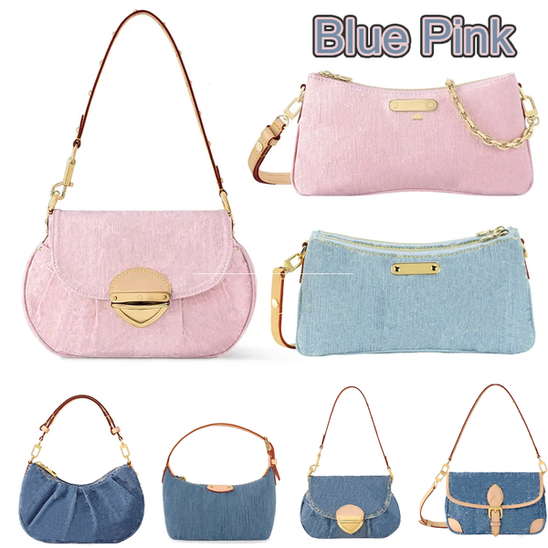 

Blue Designer Dag 2025 New Style Shoulder Bags Jean Bag Crossbody Bag Handle Bag Shopping Bag Cluth Bag Drawstring High Quality Bucket Bags 002, #13