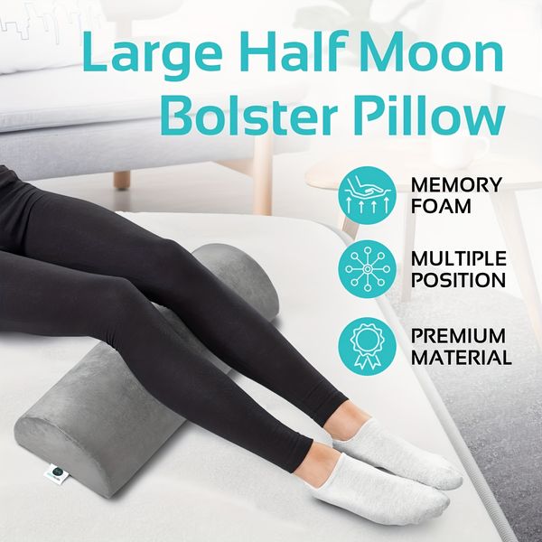 Spinal pillow memory cotton pregnant women's waist pillow bed semi-circular knee rest leg pillow cylindrical cervical vertebra slow rebound pillow