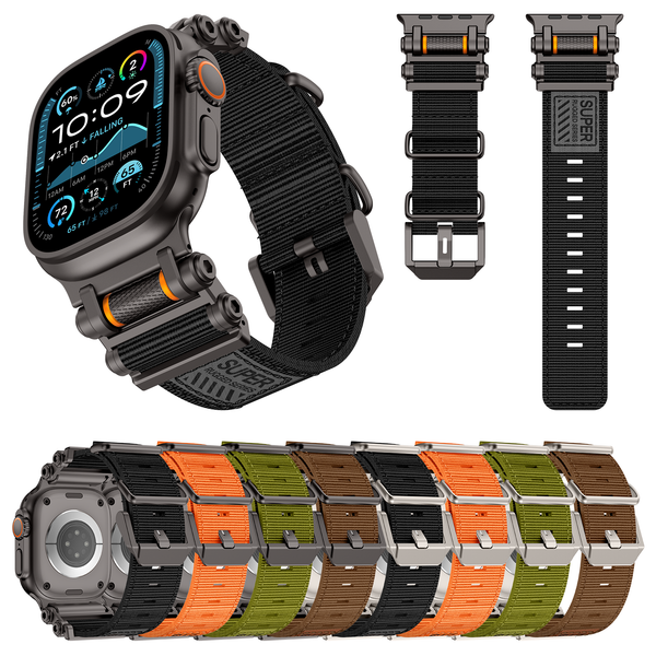 

Nylon Watch Band With Stainless Steel Buckle for Applewatch Series 10 49 mm Strap S8 Ultra 2 42 44MM 46MM 45mm Designer Iwatch Straps Smart Watch Band