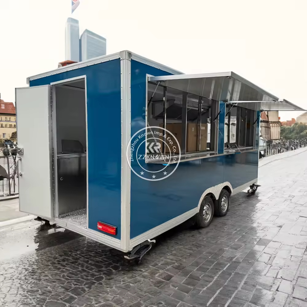 

Outdoor Mobile Kitchen Catering Food Truck Fully Equipped Street Restaurant Ice Cream Cart Concession Catering Fast Food Trailer For Sale