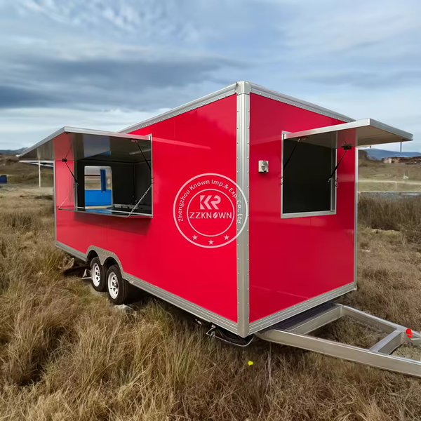 

Mobile BBQ Catering Trailer Custom Street Kitchen Truck for Coffee Ice Cream Food Truck Trailer With Full Kitchen