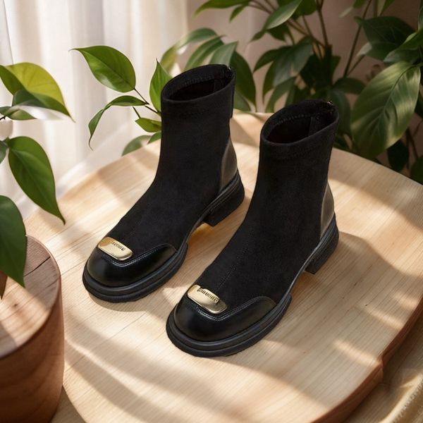 

elevated platform martin footwear for ladies comfortable thighhigh fall collection, Black [single]]