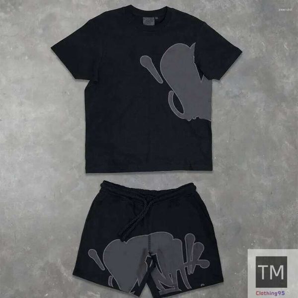 

Men's Tracksuits Designer Y2K Suit Tracksuit Mens Hip Hop Letter Print Oversized Short Sleeves T Shirt Shorts Pants Two Piece Set Graphic tshirt and shorts hip, Gray