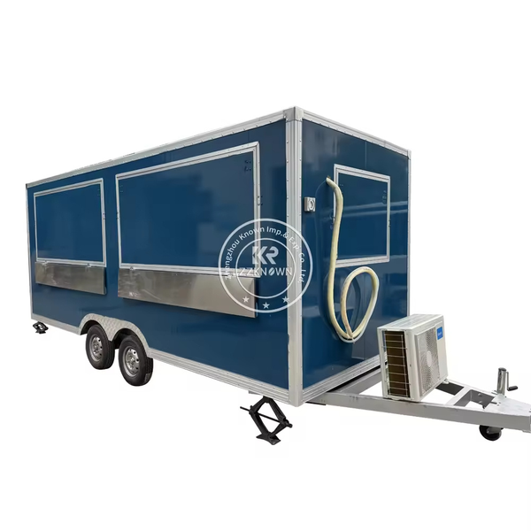 

Customized Square Food Truck Trailer Commercial Popular Custom Size Color Food Truck Concession Mobile BBQ Food Trailer For Sale