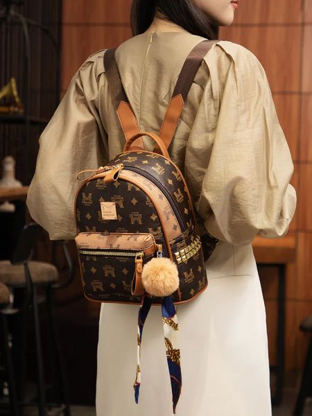 

Designer Bag Free Shipping 2025 New Fashion Light Luxury High-end Texture Printed Travel Fashion Backpack for Womens, Color 1
