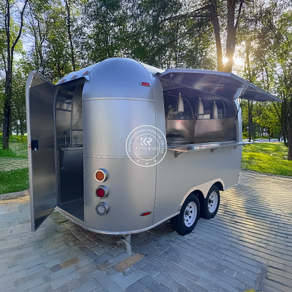 

Custom Food Trailer Truck BBQ Truck Fully Equipped Hot Dog Ice Cream Vending Kiosk Stainless Steel Fast Food Truck Cart With CE