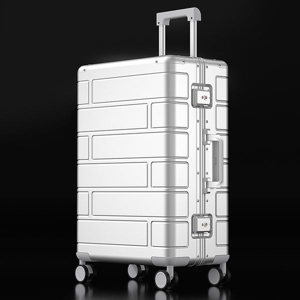 

Suitcases All aluminum magnesium alloy luggage high-end suitcase travel suitcase, A3