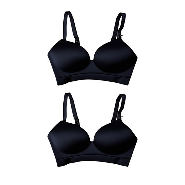 

wireless lightweight breathable full marks seamless padded bra for women giving you a cloud like gentle touch, Black