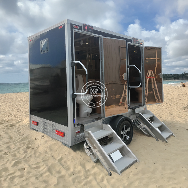 

Concession Luxury Toilet Trailer Portable Toilet Bathroom Mobile Portable Restroom Trailer for Sale