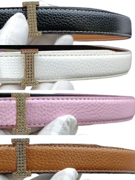 

Women's fashion belt women's designer belt business belt metal smooth buckle belt gift box packaging, Style29