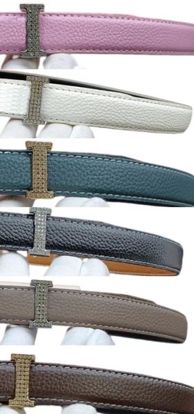 

Womens Belts Fashion Genuine Leather Belt Woman Waistband Womens Thin Golden Red Buckle Belt 2.3cm, Gray