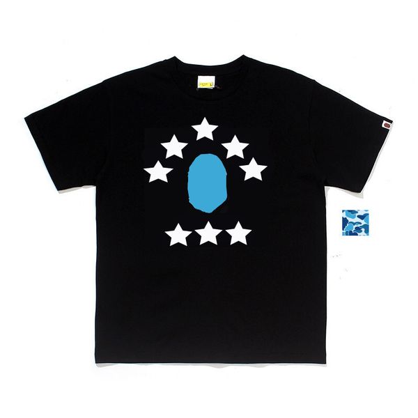 

Summer Designer Camouflage T Shirt for Men Casual Graphic Tee Streetwear Look Short Sleeve Trendy Asian Fit, D169-black blue