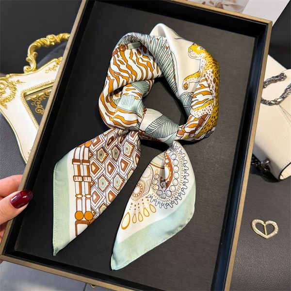 

Ladies Printed Scarf Square Shawl Stylish Sun Protection Wrap Neck Headband Fashion Accessory