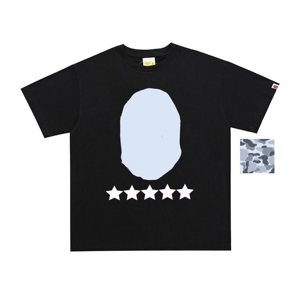 

Camouflage Summer T Shirt Men Streetwear Graphic Tee Designer Style Short Sleeve Top Casual Daily Fit Asian Sizes, D763-black